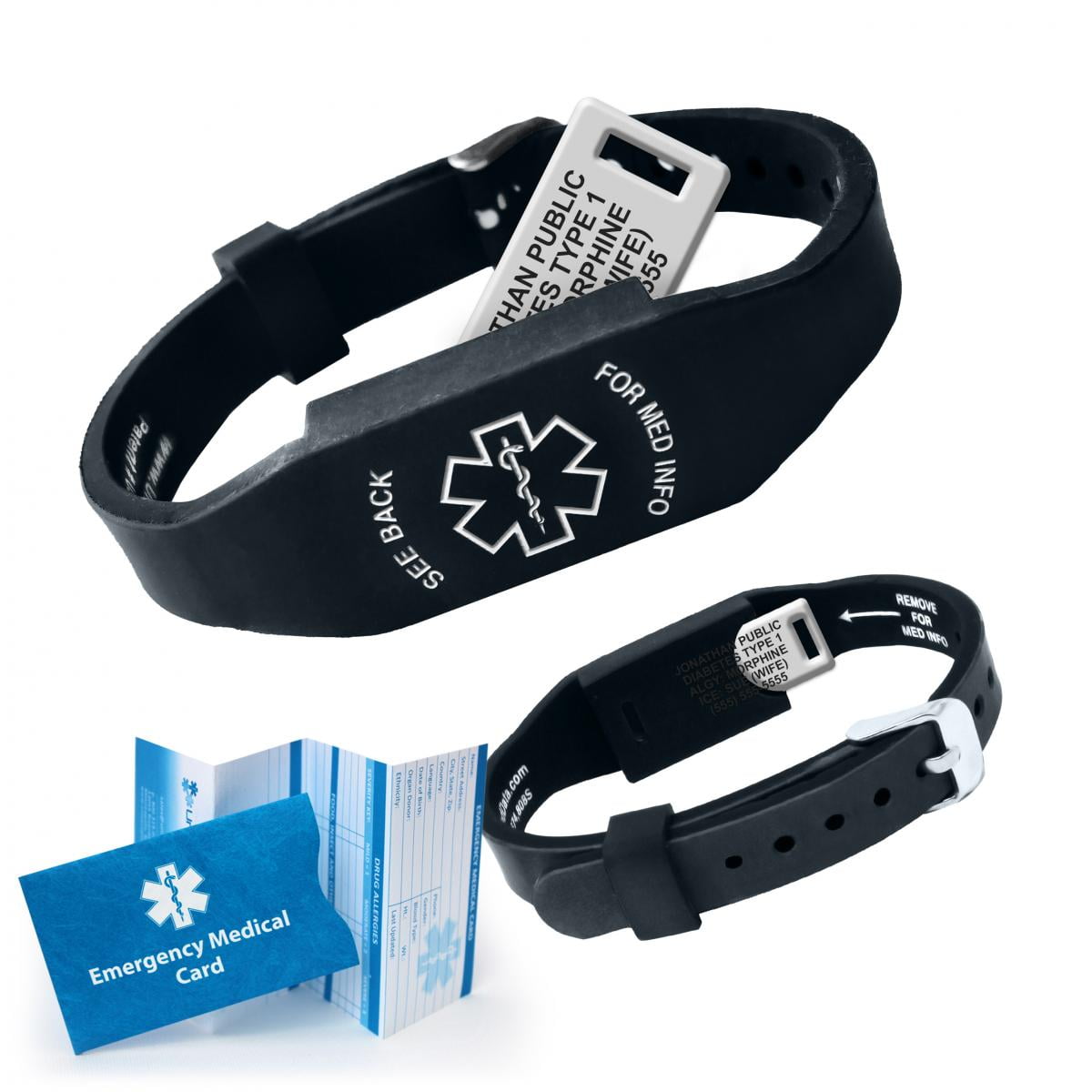 Custom Medical Alert Bracelet: Personalized Silicone Emergency ID