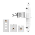 thumbnail image 1 of Stainless steel, adjustable Arlo camera mounts for easy security installation without drilling, Eufycam bracket, camera mount, white, 1 of 5
