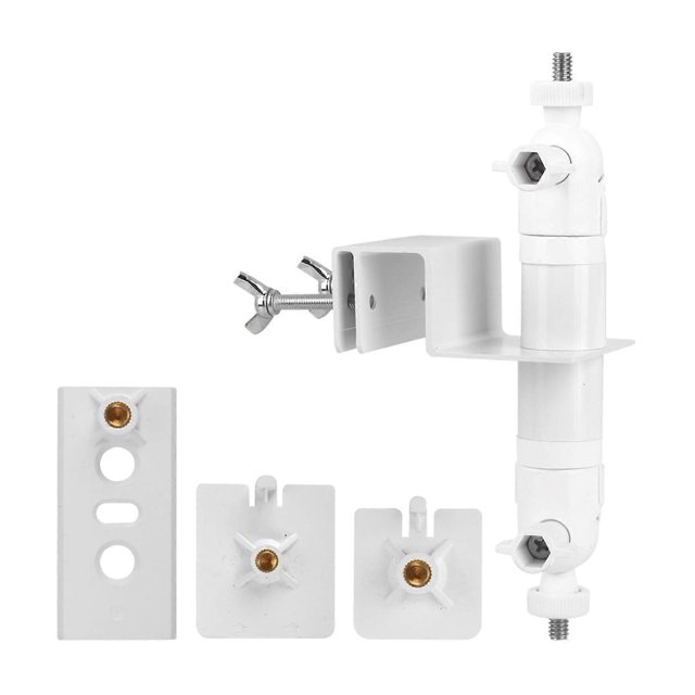 Stainless steel, adjustable Arlo camera mounts for easy security installation without drilling, Eufycam bracket, camera mount, white