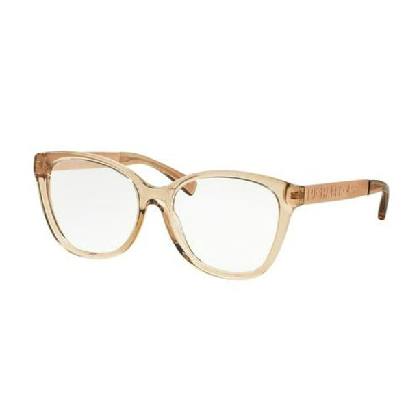 MICHAEL KORS Eyeglasses MK 8015F 3092 Brown Transparent/Rose Gold 54MM -  