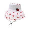 thumbnail image 2 of Bucket Hats Children Fisherman Hat Spring And Summer New Pattern Sunshade Hat Mesh Hat Breathable And Comfortable Adjustable Belt Cute Fruit Pattern Sunscreen Hat Bucket Hats, 2 of 4