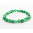 thumbnail image 6 of K-KED Green Jade Bracelet Round Bead Gemstone Healing Stone Yoga Chakra Reiki 6mm, 6 of 8