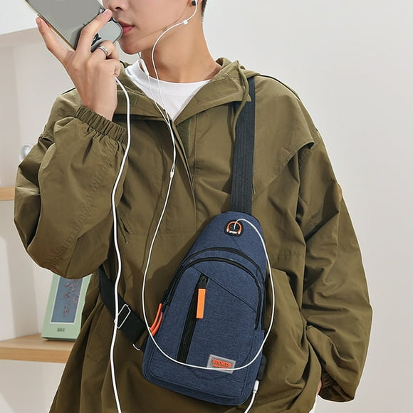 up to 65% off Iumwxz Crossbody Bag Men's Watertight Material Chest Bag Multifunctional Sports Outdoor Leisure Shoulder Backpack Messenger Bag Dorm Decor Apartment Essentials Big Savings