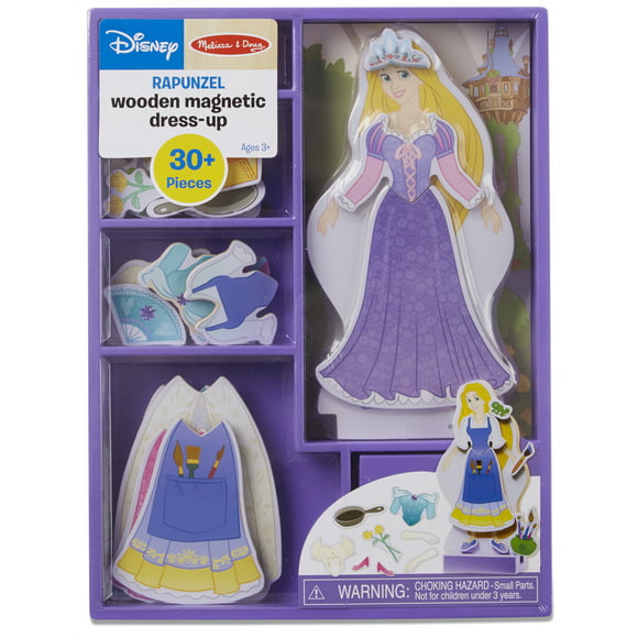 Melissa & Doug Disney Rapunzel Dress-Up Wooden Magnetic Toy Playset