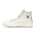thumbnail image 2 of Converse Men's Chuck Taylor All Star 70 Hi Comme des Garcons PLAY Single Heart Milk Shoes, from StockX, 2 of 5