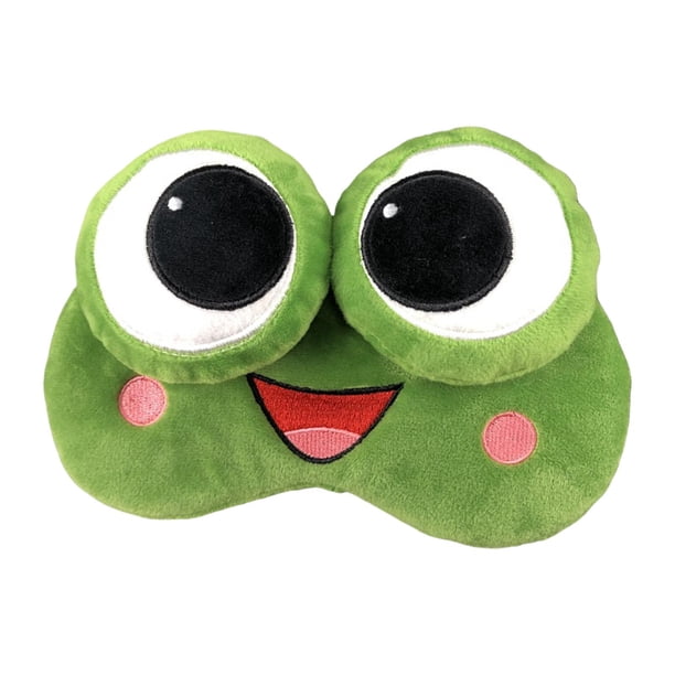 Funda ligera para dormir con protección para los ojos, antifaz para dormir de noche, diseño de animales de dibujos animados para viajes Contento