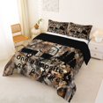 thumbnail image 2 of Erosebridal Adventure Theme Car Full Size Comforter Sets 3 Pieces for Teens Female Men,Girls Boys Autumn Camping Maple Leaves Bedding Sets,Black Reversible,Breathable Home Decor, 2 of 6