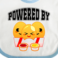 thumbnail image 4 of Inktastic Powered by Chicken Nuggets Boys or Girls Baby Bib, 4 of 4