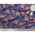 thumbnail image 3 of Soimoi Tissu en Coton Canard Feuilles & Roses Tissu Imprimé Floral 1 Yard 42 Pouces de Large, 3 of 3