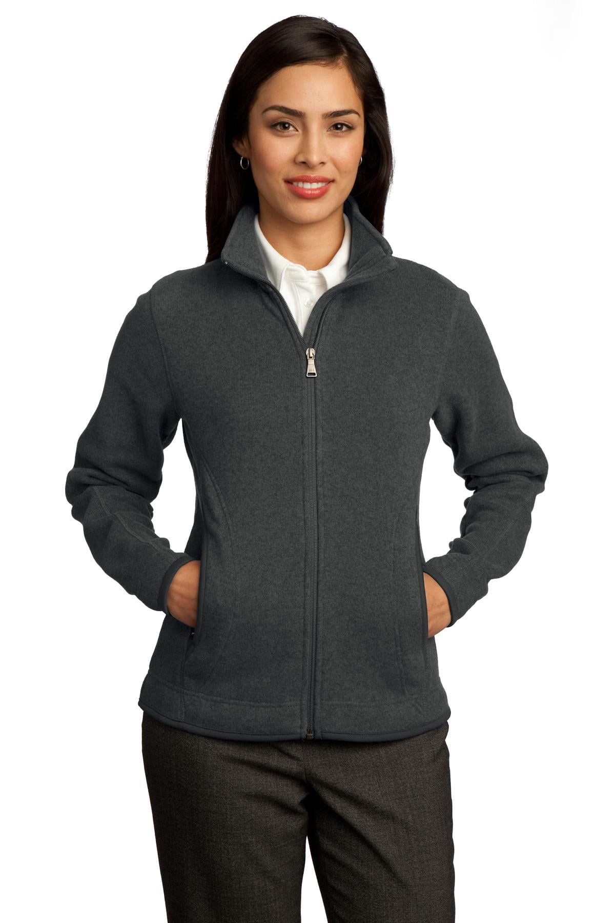 Ladies Sweater Fleece Full-Zip Jacket 