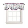 thumbnail image 7 of Tie Up Valance Curtain for Kitchen, Wildflower Love Butterfly Red Blue Plaid Rod Pocket Short Curtains Adjustable Tie-Up Shade Valances, Independence Day Window Treatment for Bathroom Living Room Bedroom, 7 of 7