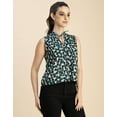 thumbnail image 3 of Moomaya Sleeveless Tie Up Neck Cotton Top - Women's Trendy Tie Up Neck Top, 3 of 9