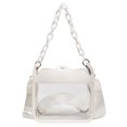 thumbnail image 2 of PENGXIANG Chain Commute Bag Stadium Approved Messenger Bag Transparent Portable for Travel, 2 of 10