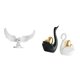 thumbnail image 1 of Elegante Figura De Cisne Angelical De Resina, Escultura Decorativa Para Oficina, Inauguración De La Casa, Estantería, Pasillo, Escritorio, Entrada, Mesa, Arte, Artesanía, Decoración., 1 of 8