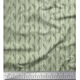 thumbnail image 1 of Soimoi Green Rayon Fabric Seal Leaves Printed Craft Fabric by The Yard 58 Inch Wide, 1 of 3