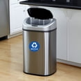 thumbnail image 2 of Recycle Stickers for Recycle Bin Decals and Trash can Stickers 4 x 4 Inches Round Recycle Labels UV Protected Indoor and Outdoor Self Adhesive Vinyl Stickers, 2 of 6
