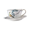 thumbnail image 3 of Tazas de café, latte, regalos con diseño floral y asas, tazas de té, y platillo para latte art, para cafés comerciales, capuchinos, té cafés. 200 ml, 3 of 8