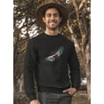 thumbnail image 2 of Touching Space Hands Sweatshirt Men -Image by Shutterstock, Male 4X-Large, 2 of 4
