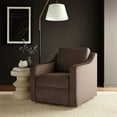 thumbnail image 2 of Armchair Chair, Brown, Velvet, Living Room Lounge Cafe Lobby Hospitality Restaurant, Modern Contemporary, HB37930, 2 of 9