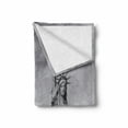 thumbnail image 2 of New York City Soft Flannel Fleece Throw Blanket, Liberty New York City Famous American Monument Landscape Illustration, Cozy Plush for Indoor and Outdoor Use, 50" x 60", Grey, by Ambesonne, 2 of 6