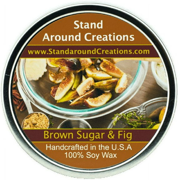 BROWN SUGAR & FIG TIN 16-OZ. ALL NATURAL SOY CANDLE