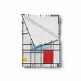 thumbnail image 2 of Geometric Soft Flannel Fleece Throw Blanket, Abstract Pattern in the Style of Suprematism Art Quadratic Striped Grid Design, Cozy Plush for Indoor and Outdoor Use, 70" x 90", Multicolor, by Ambesonne, 2 of 6