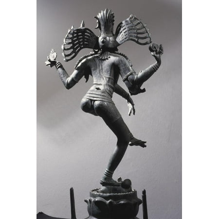 Natajara, the Hindu Lord of the Dance, a depiction of Lord Shiva as the cosmic dancer, Indian Print Wall Art By Werner