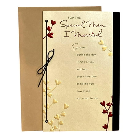 Valentine's Day Greeting Card for Husband - For the Special Man - Ribbon, Raised