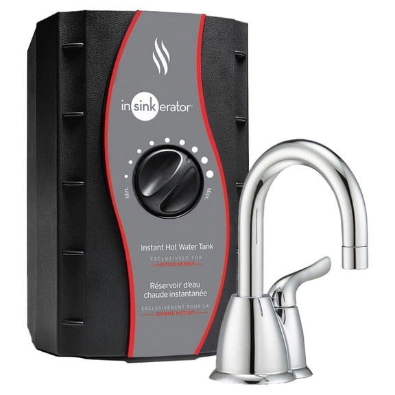 Open Box InSinkErator Invite HOT150 Instant Hot Water Tap Dispenser Faucet System, Chrome