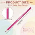 thumbnail image 2 of Uxcll Watercolor Pencils, Rose Red Color Pencil Set Sketch Coloring Drawing Colored Pencils Bulk Artist Drawing Supplies for Adult Coloring Book Blending, 3 Pcs, 2 of 6