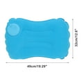 thumbnail image 2 of Unique Bargains 1 Pc Pump-action Camping Pillow Inflatable Pillow for Camping Sky Blue Flocking, 2 of 6