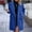 Blue jacket for women, variant on Usmixi Winter Womens Sherpa Jacket Womens Plush Overcoat Fluffy Fleece Lapel Loose Long Coat Long Sleeve Button Down Winter Thickened Warm Fuzzy Plush Outwear with Pocket Up to 65% off