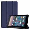 thumbnail image 2 of Smart Cover for Amazon Kindle All New Fire 7 7th/9th Generatio,Ultra Slim Folio Stand Leather Case Cover Auto Sleep/Wake Up Function for Kindle Fire HD7 7" (2017/2019 Release) (Dark Blue), 2 of 4