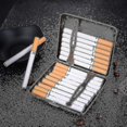thumbnail image 4 of Retro Cigarette Case Stainless Steel Nickel-plated Cigarette Case Metal Cigarette Case Compitiabe With 20 Cigarettes, 4 of 4