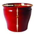 thumbnail image 2 of Robert Allen MPT01602 Avery Classic Ironstone Metal Planter Flower Pot, 10", Bold Autumn Color, 2 of 5