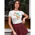 thumbnail image 2 of Africa Map Animals T-Shirt Women -Image by Shutterstock, Female Medium, 2 of 4