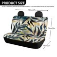 thumbnail image 4 of FUIALDOLG Watercolor Leaves Car Back Seat Covers, Set of 2 Pieces Stretch Durable Non Slip Seat Covers for Automotive Interior, 4 of 4