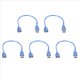 thumbnail image 1 of 5X Corto USB 2,0 una Hembra Al Cable de Extension Macho, 1 of 5