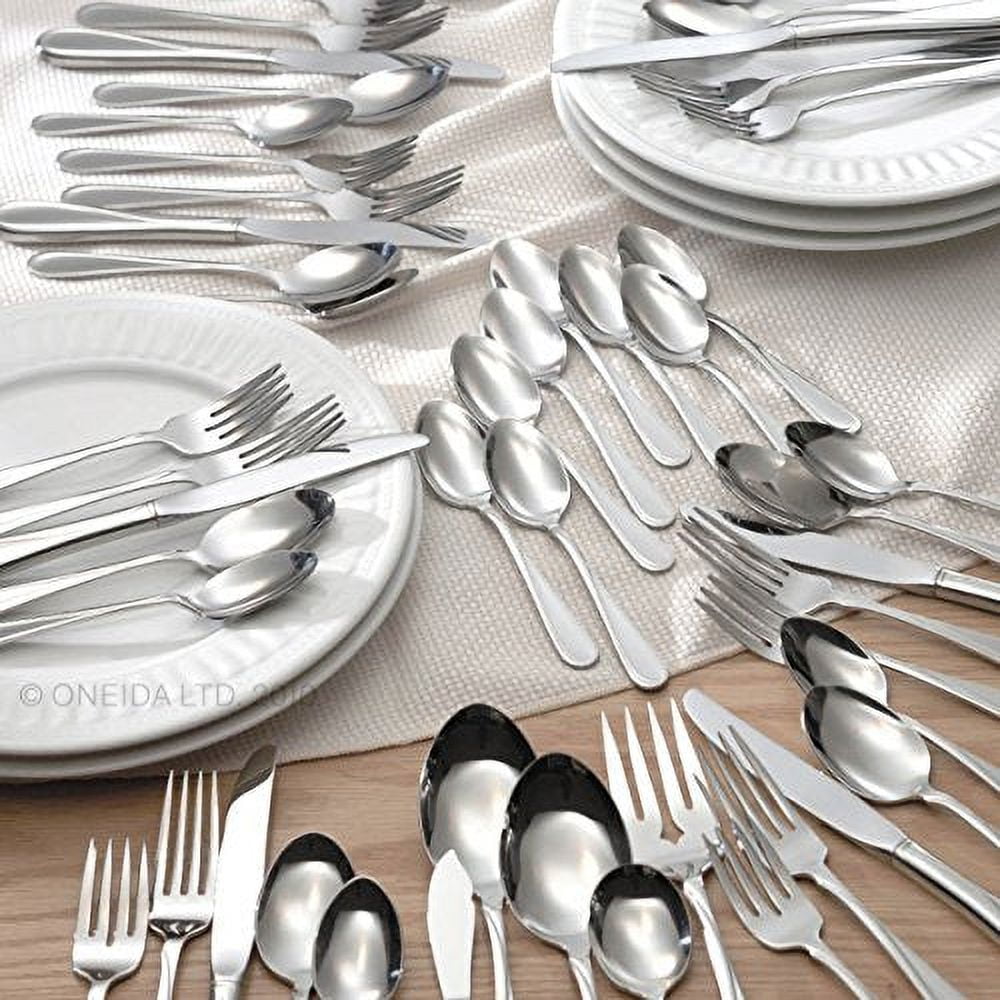 Oneida Stainless Steel Silverware Flight Dinner Spoons, Set Oneida Stainless Steel Silverware Flight Dinner Spoons, Set