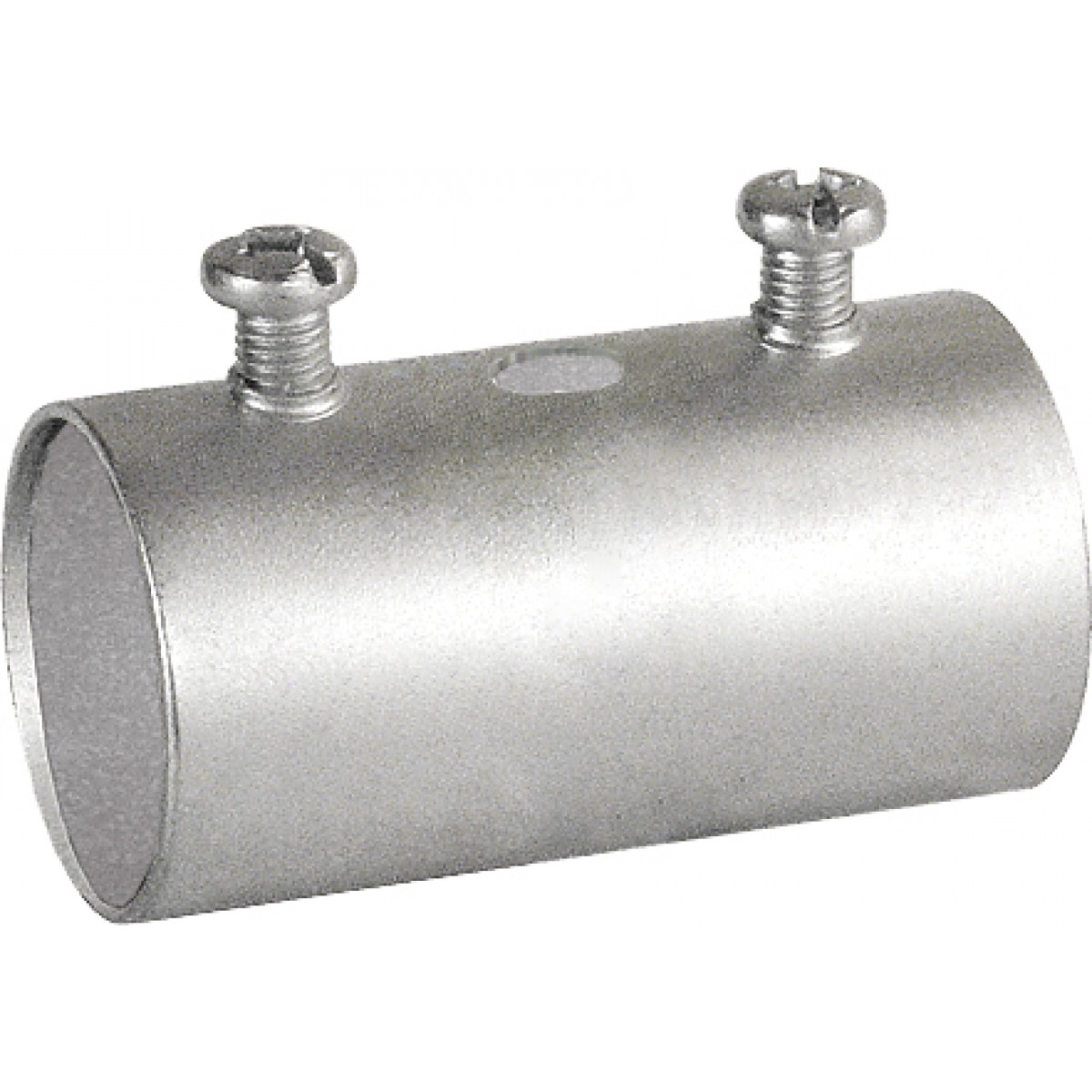 2 Pcs, 4 In. Emt Set Screw Slip Coupling, Zinc Plated Steel Used In Dry