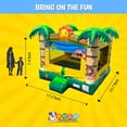 thumbnail image 2 of Pogo Bounce House Crossover Inflatable Bounce House, Tropical Jumper, No Blower, 2 of 10