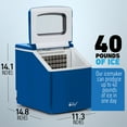 thumbnail image 6 of Deco Chef Countertop Portable Ice Maker 40 lb/Day Blue with Extended Warranty, 6 of 12
