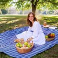thumbnail image 2 of Lightweight Outdoor Camping Blanket in Navy Blue Perfect for Picnics and Beaches, 2 of 6