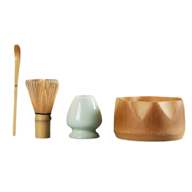 Juego de batidor de matcha Kit de matcha Cuenco de matcha Juego de té japonés Juego de matcha para principiantes Casa de té Amante del té Preparación Marrón Cian Blanco
