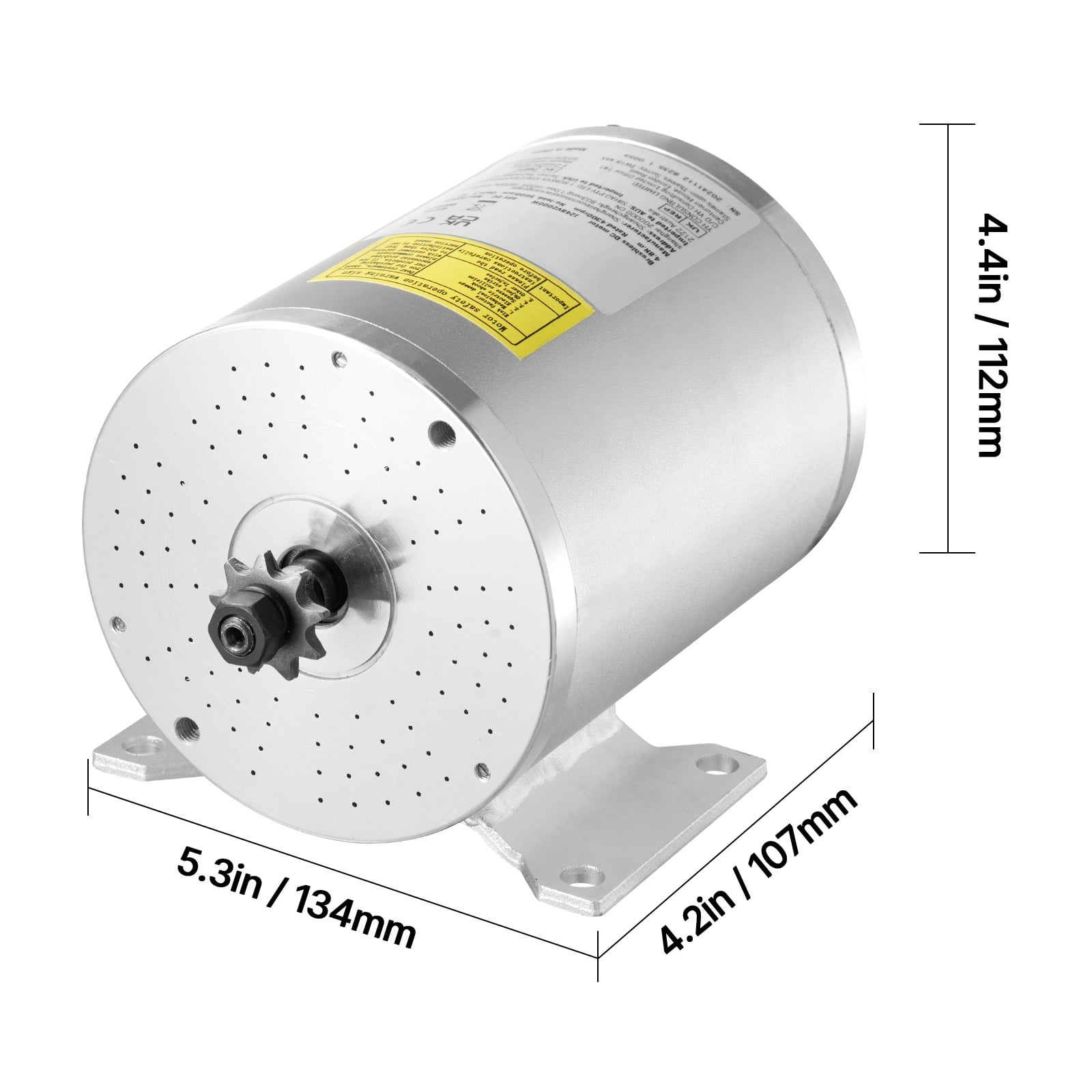 KFFKFF 2000W Electric Brushless DC Motor Set - 48V 4300rpm Motor featuring Enhanced Speed Regulator and Throttle Grip Set for Go Karts, E-Bike, Motorcycle, Scooter DIY