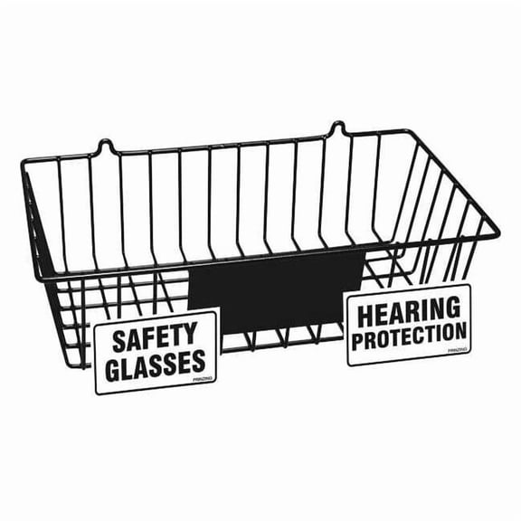 Brady Eyewear Rack, Black, PVC Coated Steel PD001E