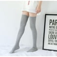 thumbnail image 5 of Holzlrgus Women Long Thigh High Socks Cotton Opaque Thick Warm Over the Knee Socks Tall Boot Socks Leg Warmers, 5 of 5