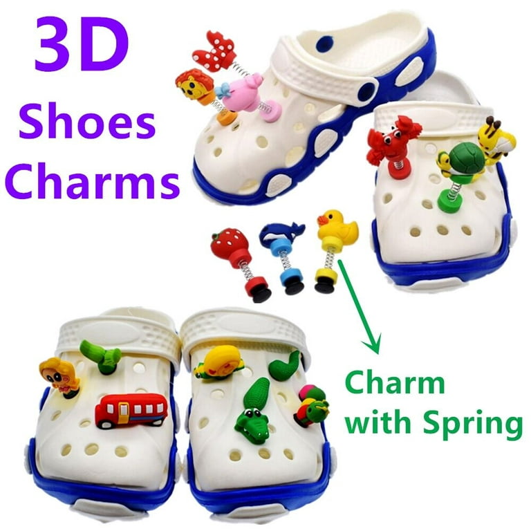 Toptie 300 Pcs Wholesale Shoe Charms Multi-color Shoe Charms Bulk 