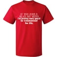 thumbnail image 2 of OXI T-Shirt - If You Could Read My Mind, Basic Casual T-Shirt for Men's and Women Fleece T-Shirt Short Sleeve - Red 3X-Large, 2 of 3