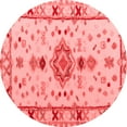 thumbnail image 1 of Ahgly Company Indoor Round Oriental Red Traditional Area Rugs, 6' Round, 1 of 4
